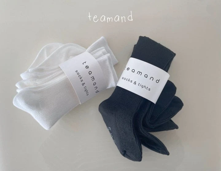 Teamand - Korean Children Fashion - #stylishchildhood - Oreo Socks (set of 3) - 2