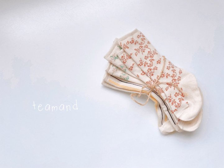 Teamand - Korean Children Fashion - #toddlerclothing - Garden Socks (set of 3) - 3