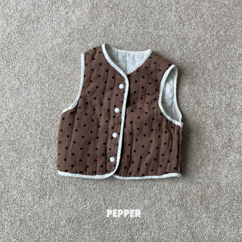 The Pepper - Korean Children Fashion - #Kfashion4kids - Dot Reversible Vest - 6