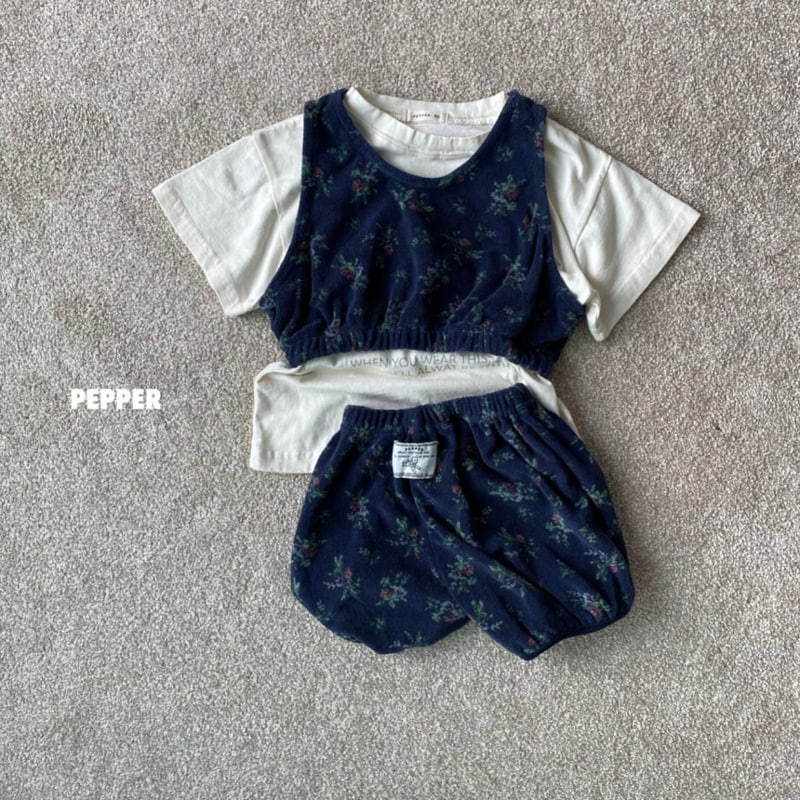 The Pepper - Korean Children Fashion - #childofig - Pumpkin Flower Terry Set - 6