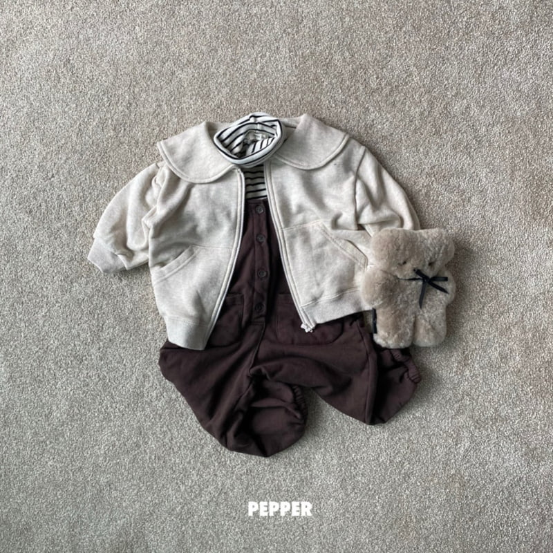 The Pepper - Korean Children Fashion - #designkidswear - Mushroom Collar Zip-up - 6