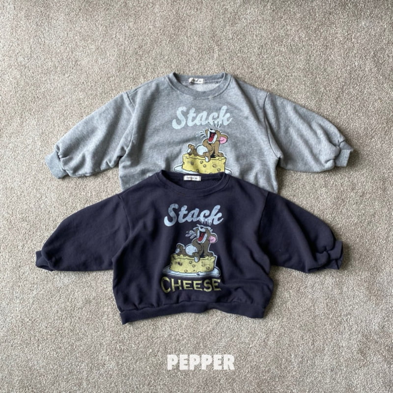 The Pepper - Korean Children Fashion - #discoveringself - Cheese Cake Sweatshirts with Mom