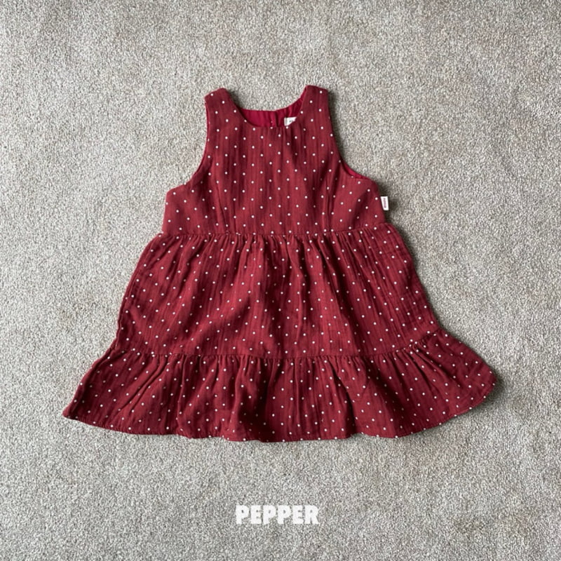 The Pepper - Korean Children Fashion - #discoveringself - Ppippi Dot One-piece - 3