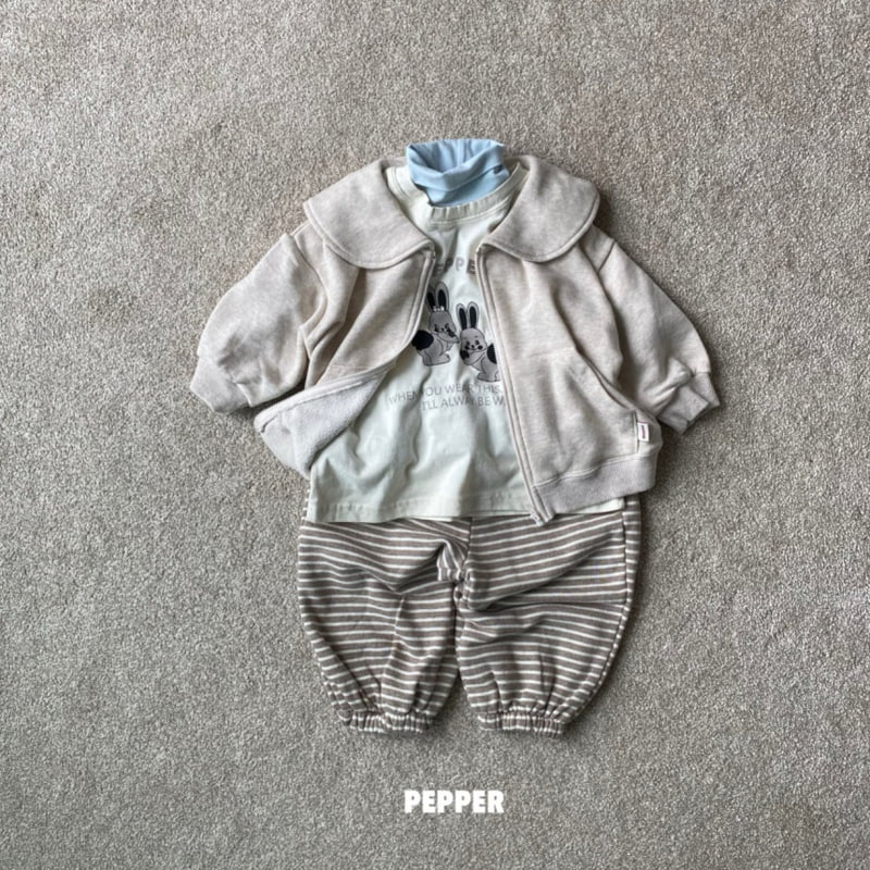 The Pepper - Korean Children Fashion - #fashionkids - Stripe Jogger Pants - 9