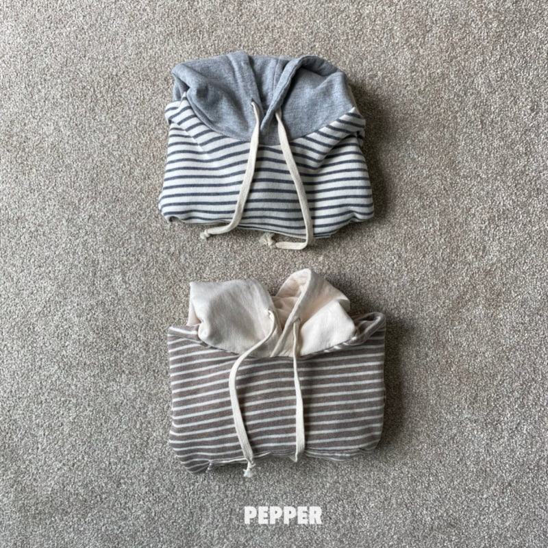 The Pepper - Korean Children Fashion - #fashionkids - Stripe Hoodie