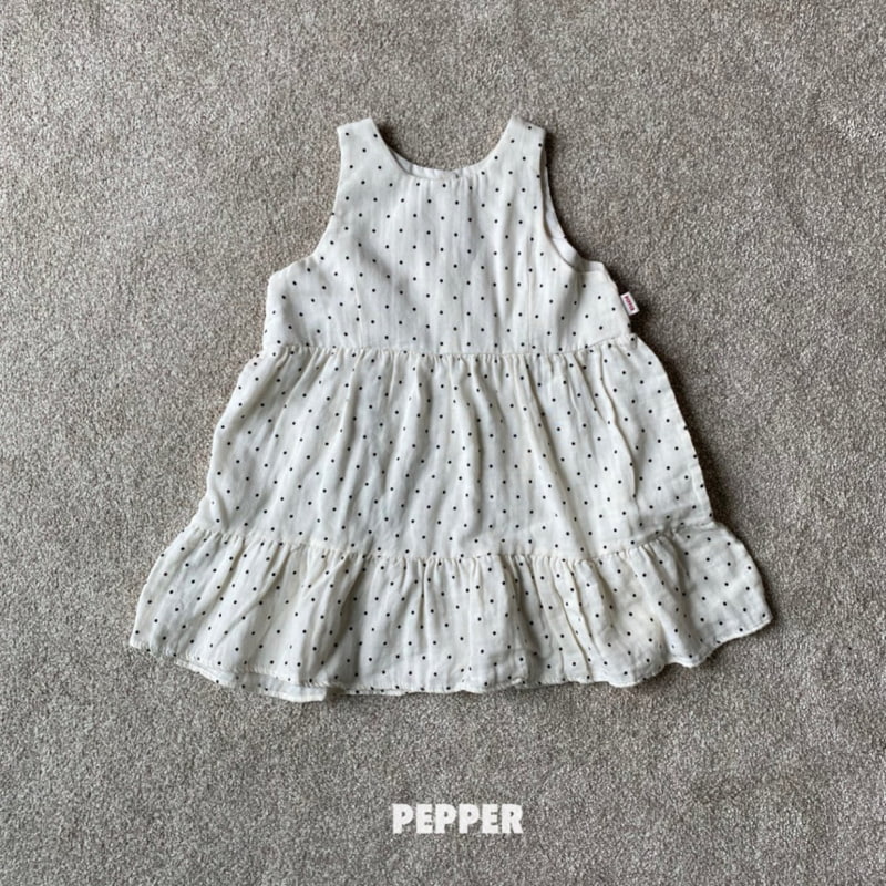 The Pepper - Korean Children Fashion - #discoveringself - Ppippi Dot One-piece - 4