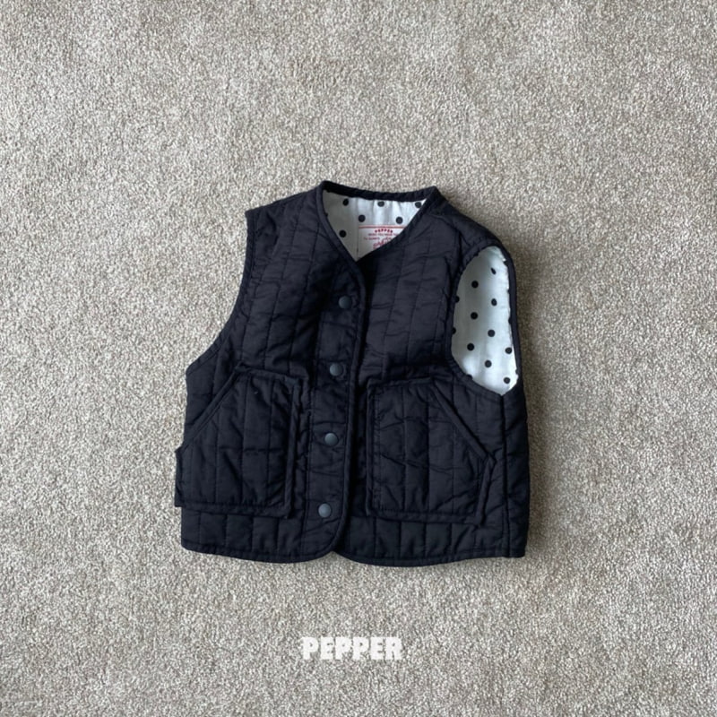 The Pepper - Korean Children Fashion - #kidsshorts - Dot Reversible Vest - 3