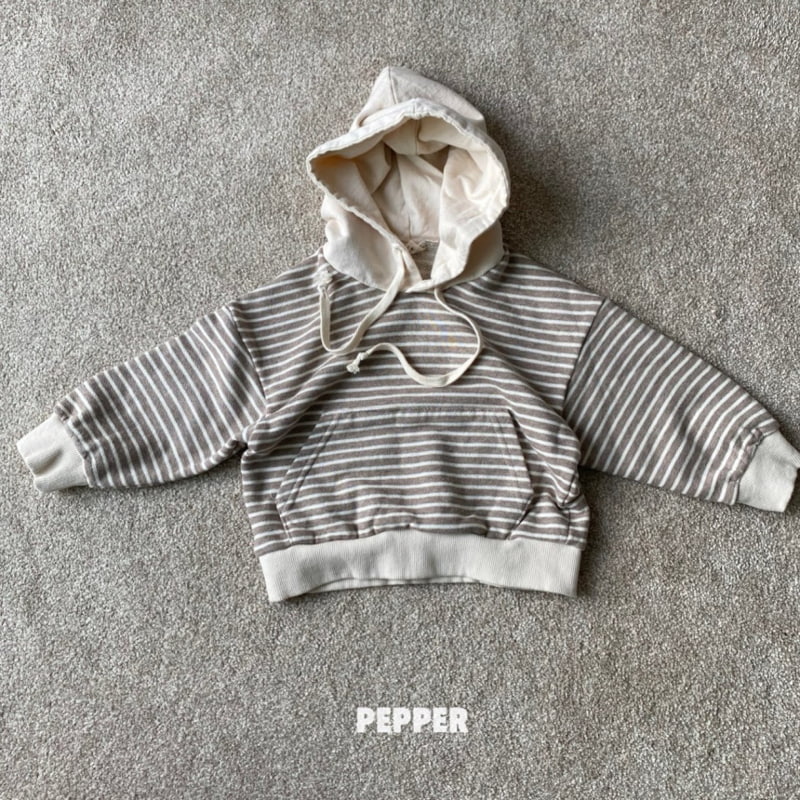 The Pepper - Korean Children Fashion - #kidsstore - Stripe Hoodie - 3