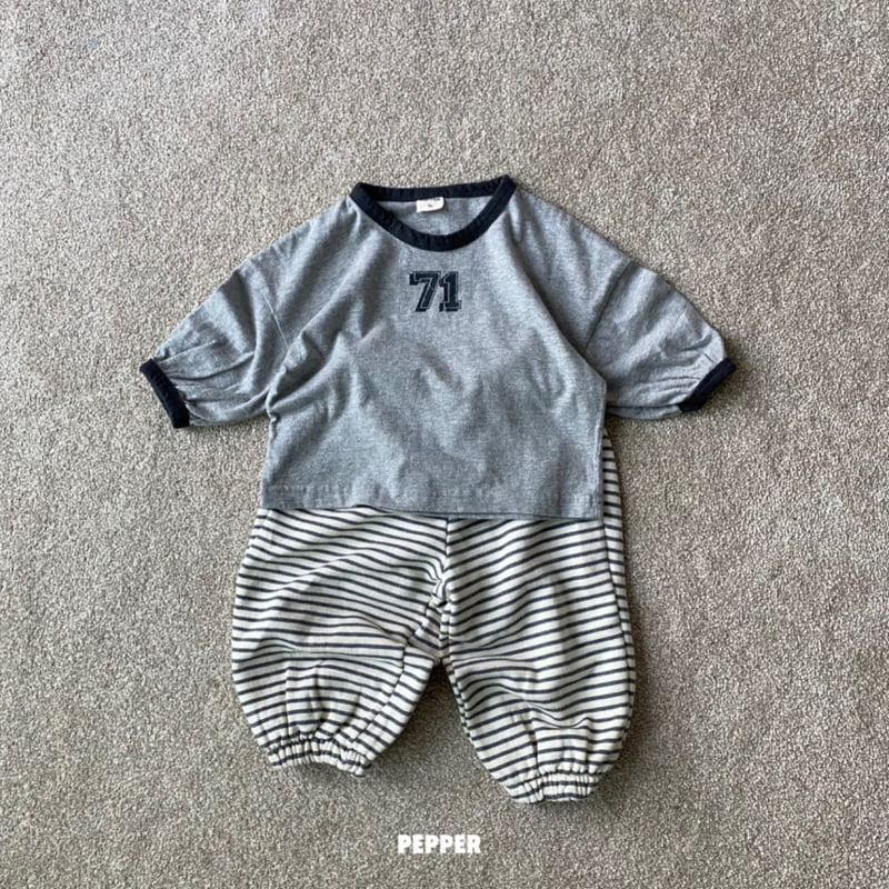 The Pepper - Korean Children Fashion - #kidzfashiontrend - Stripe Jogger Pants - 12