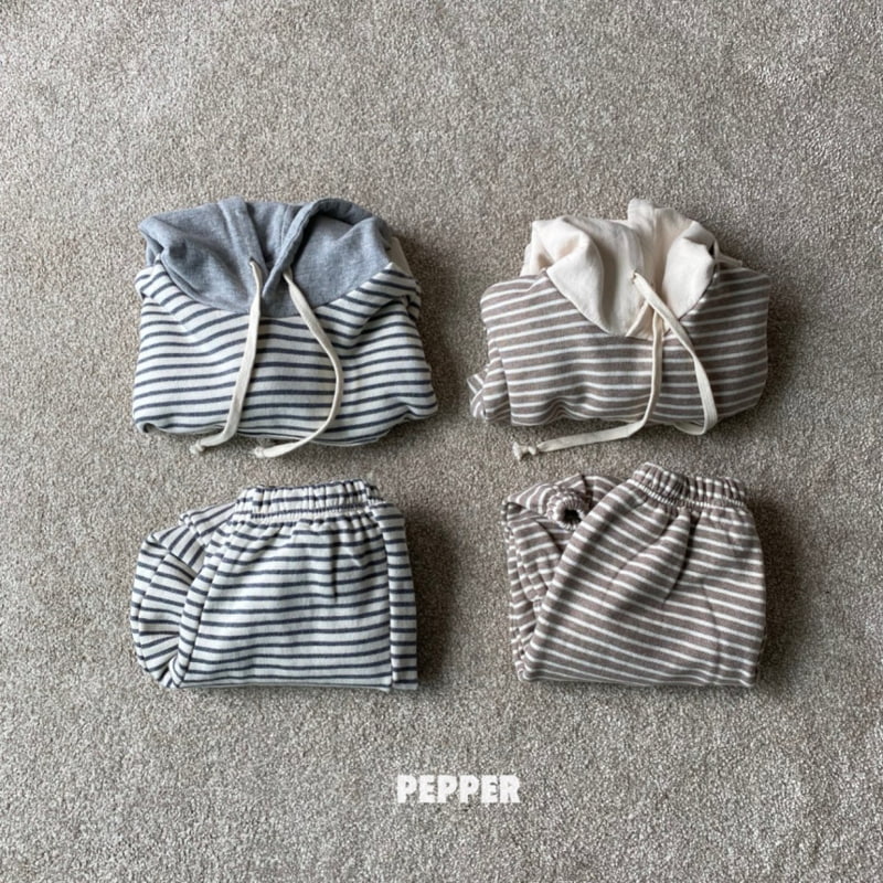 The Pepper - Korean Children Fashion - #kidsstore - Stripe Hoodie - 4