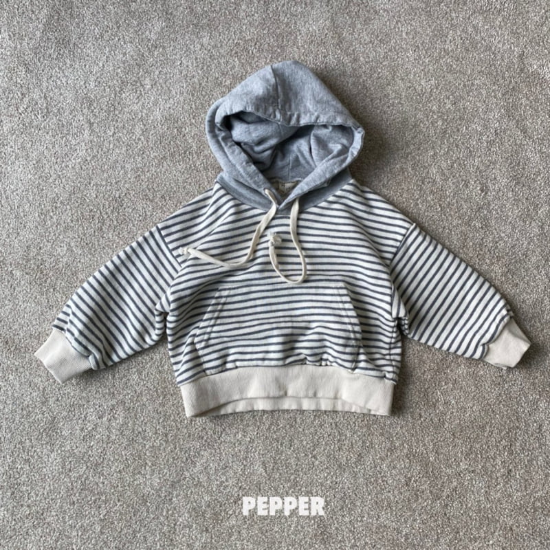 The Pepper - Korean Children Fashion - #littlefashionista - Stripe Hoodie - 6