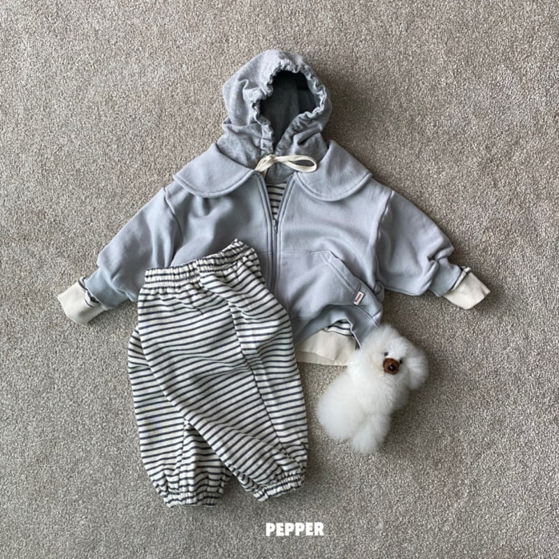 The Pepper - Korean Children Fashion - #minifashionista - Stripe Hoodie - 8