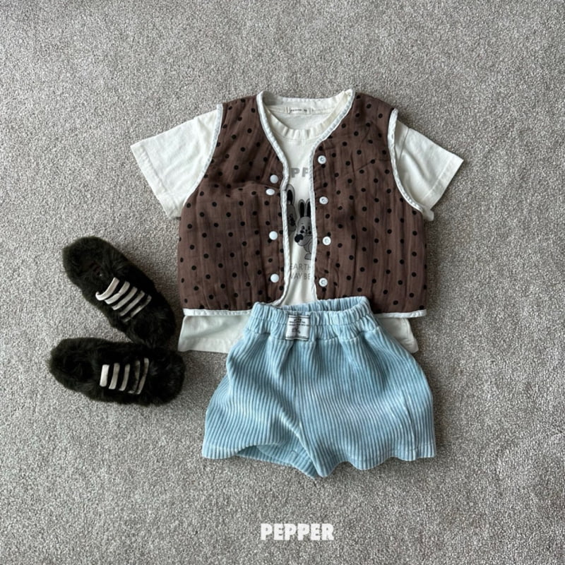 The Pepper - Korean Children Fashion - #prettylittlegirls - Dot Reversible Vest - 10