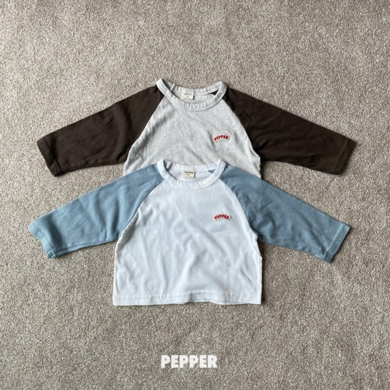 The Pepper - Korean Children Fashion - #todddlerfashion - Colored Raglan Tee - 5