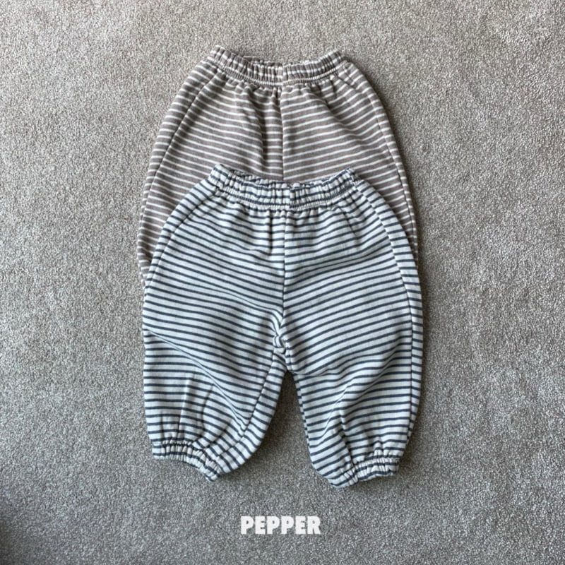 The Pepper - Korean Children Fashion - #todddlerfashion - Stripe Jogger Pants - 2