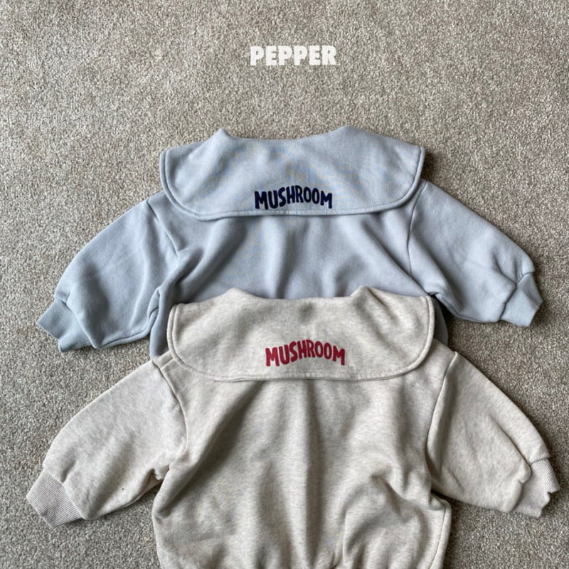 The Pepper - Korean Children Fashion - #todddlerfashion - Mushroom Collar Zip-up