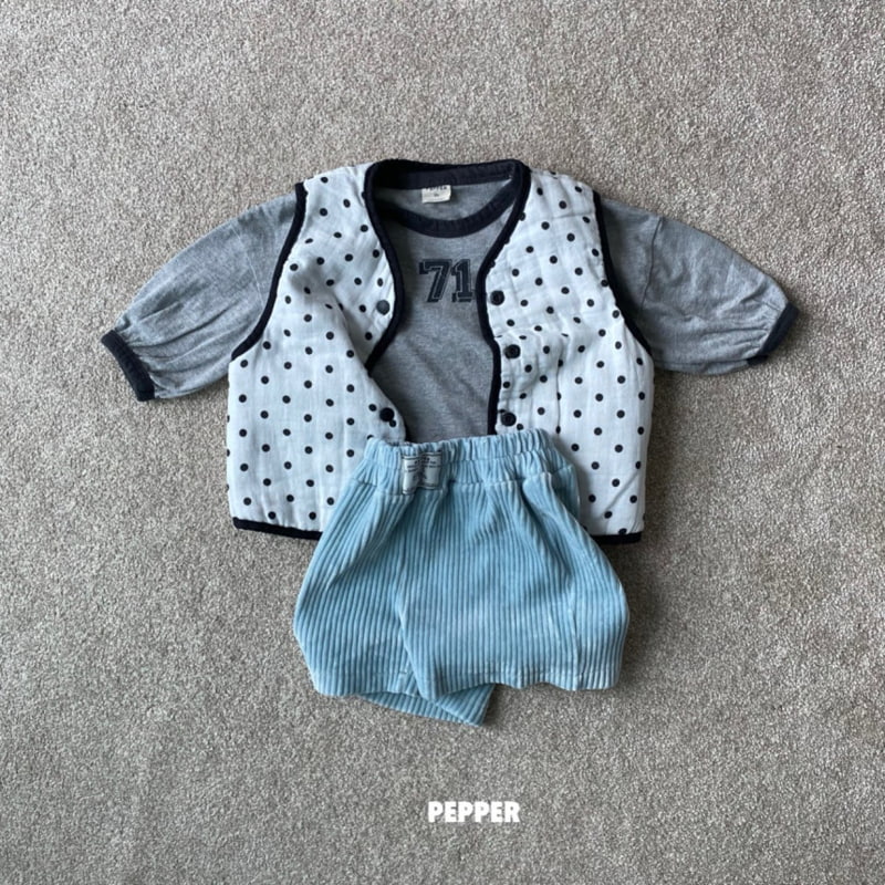 The Pepper - Korean Children Fashion - #todddlerfashion - Dot Reversible Vest - 11