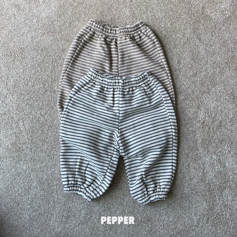 The Pepper - Korean Children Fashion - #toddlerclothing - Stripe Jogger Pants - 3