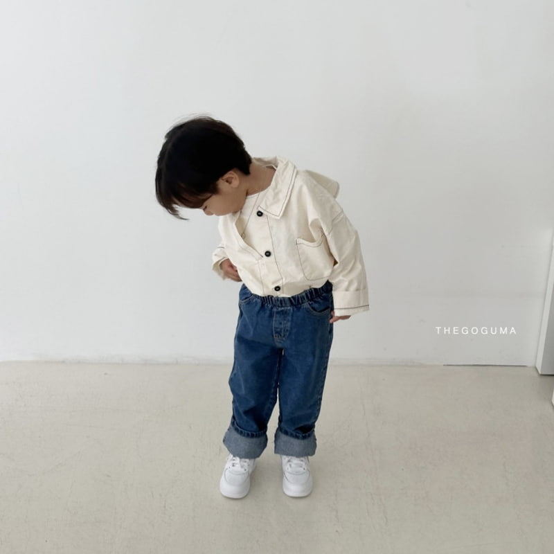 Thegoguma - Korean Children Fashion - #Kfashion4kids - Street Roll-up Jeans - 5