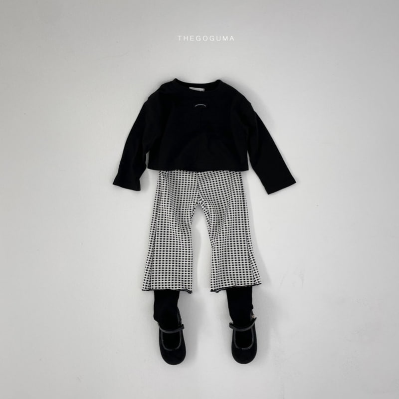 Thegoguma - Korean Children Fashion - #Kfashion4kids - Check Wave Pants - 10