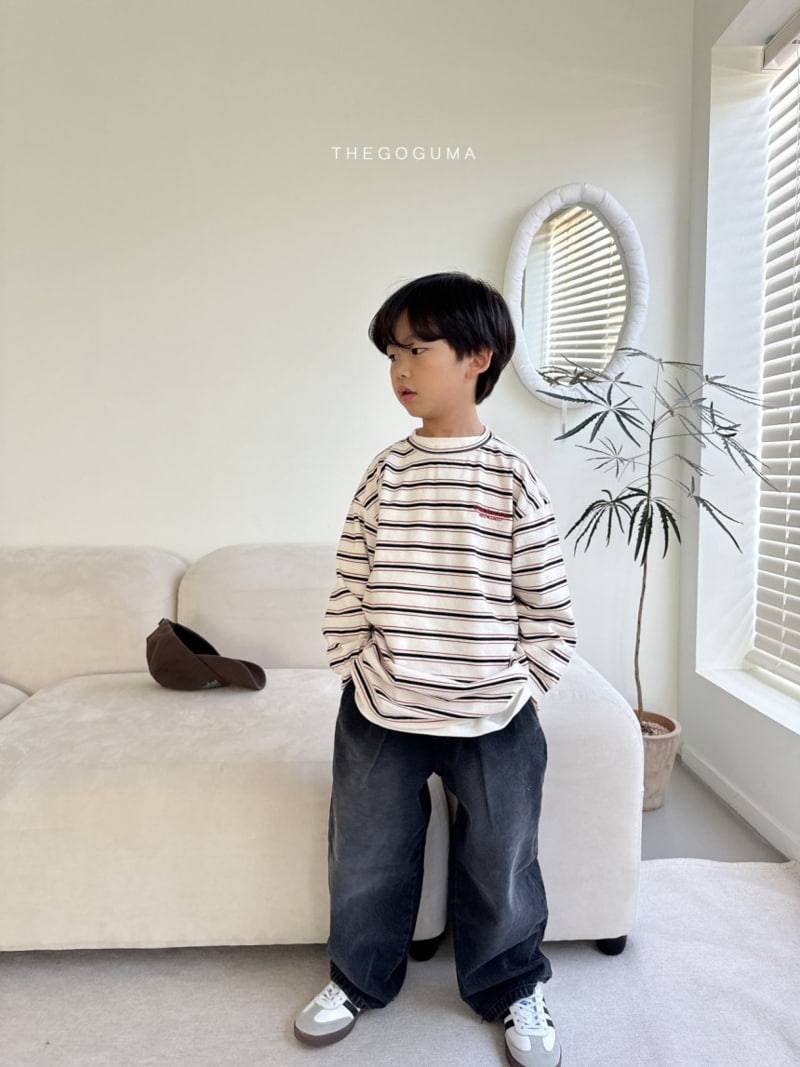 Thegoguma - Korean Children Fashion - #childofig - Brushed Sand Jeans - 11