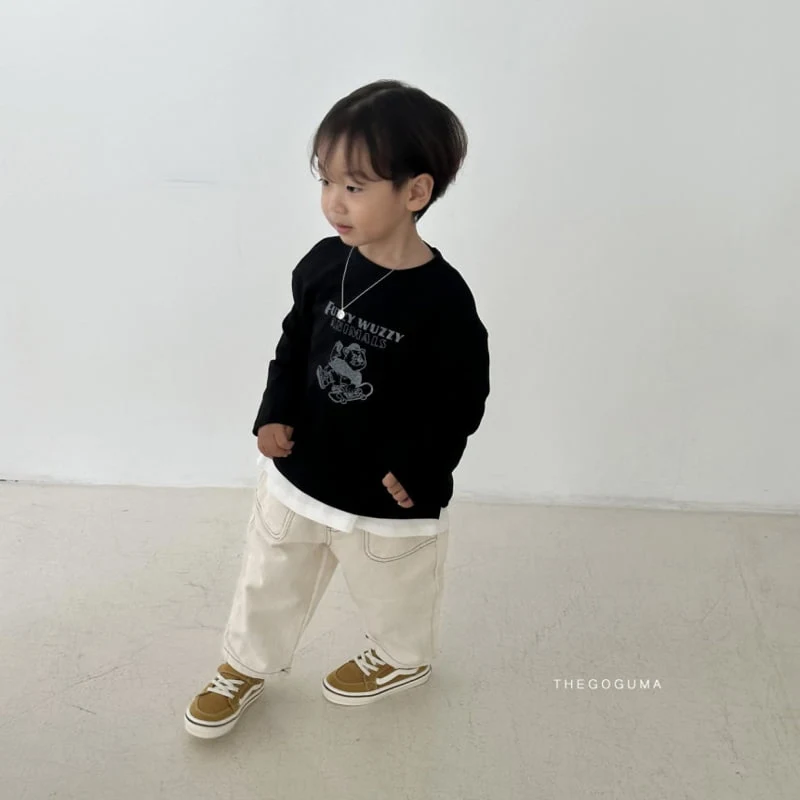 Thegoguma - Korean Children Fashion - #discoveringself - Purgy Bear Tee - 8