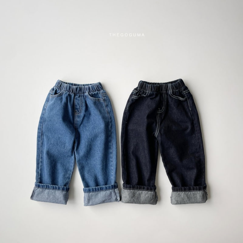 Thegoguma - Korean Children Fashion - #fashionkids - Street Roll-up Jeans