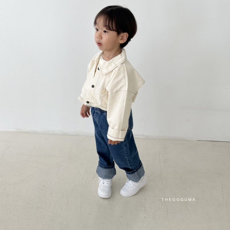 Thegoguma - Korean Children Fashion - #kidsstore - Street Roll-up Jeans - 3