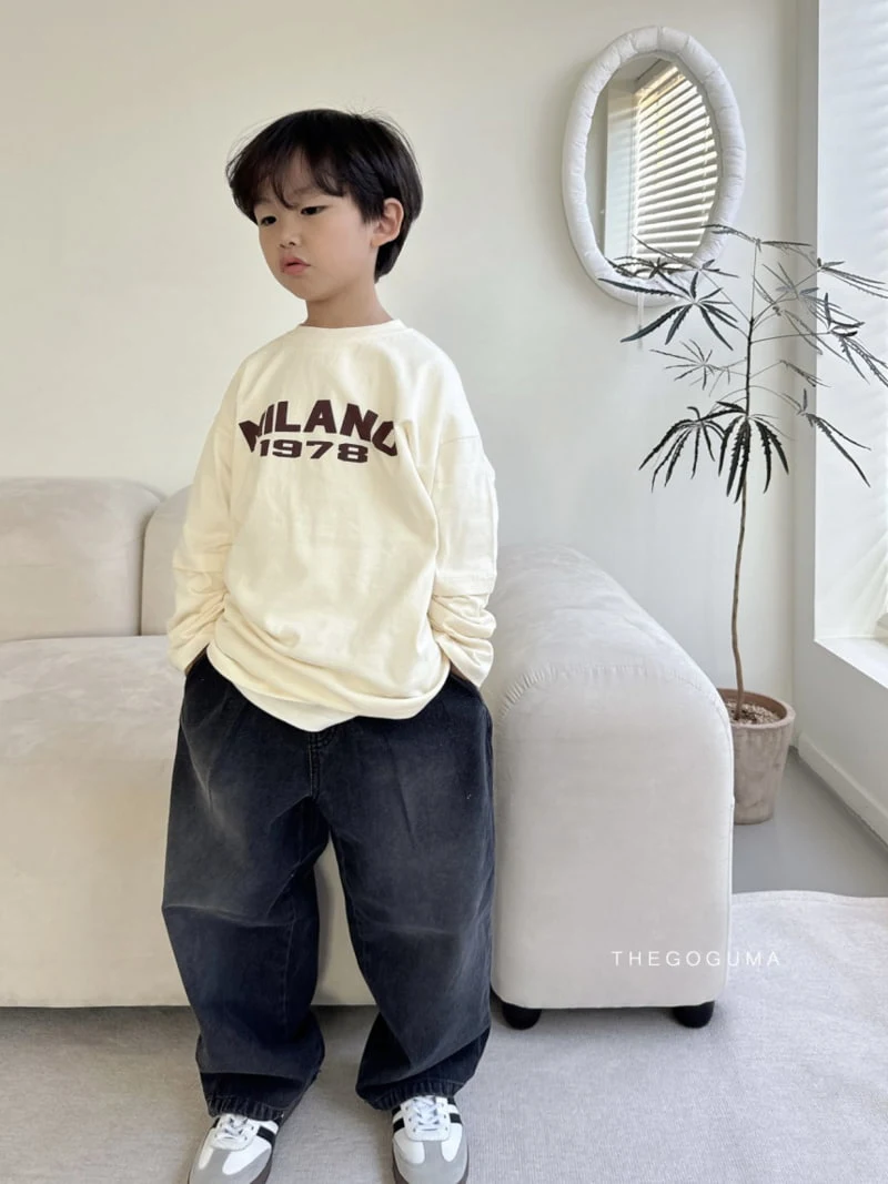 Thegoguma - Korean Children Fashion - #littlefashionista - Brushed Sand Jeans - 6