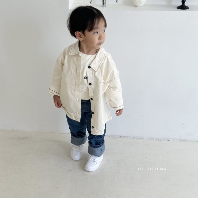 Thegoguma - Korean Children Fashion - #magicofchildhood - Street Roll-up Jeans - 7