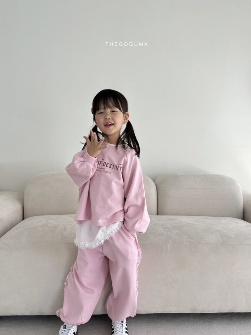 Thegoguma - Korean Children Fashion - #todddlerfashion - Lace Jogger Pants - 6