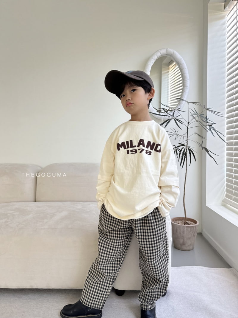 Thegoguma - Korean Children Fashion - #toddlerclothing - Gogo Check Pants - 10