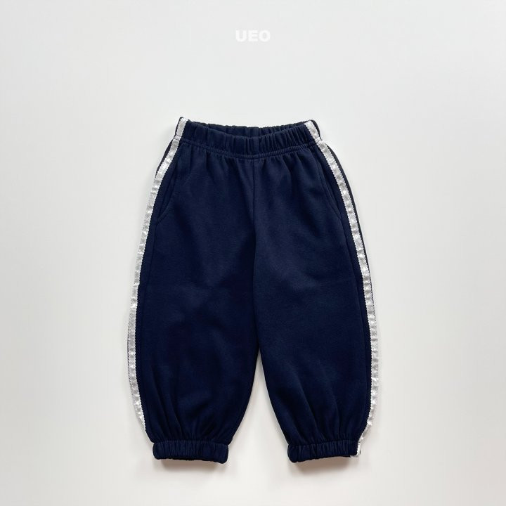 U Eo - Korean Children Fashion - #kidzfashiontrend - Two Lines Jogger Pants - 4