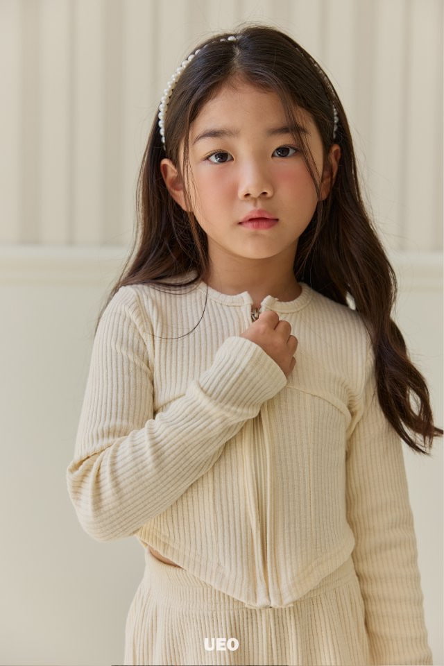 U Eo - Korean Children Fashion - #childofig - Slim Rib Zip-up - 2