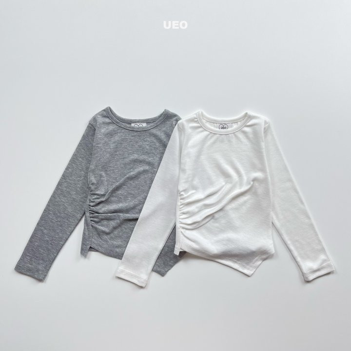 U Eo - Korean Children Fashion - #childofig - Shirring Unbalance Slim Tee