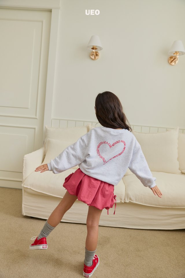 U Eo - Korean Children Fashion - #childofig - Lettering Heart Sweatshirts - 7