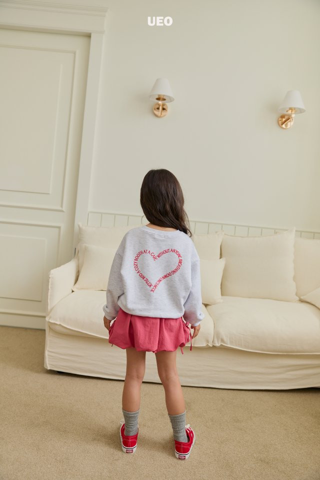 U Eo - Korean Children Fashion - #childofig - Lettering Heart Sweatshirts - 8