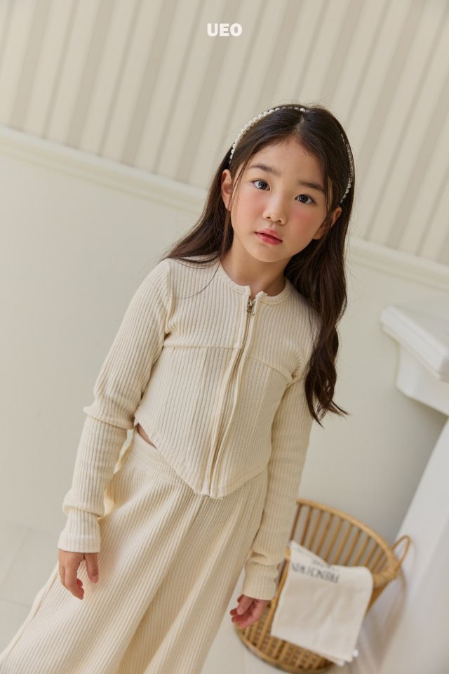 U Eo - Korean Children Fashion - #childrensboutique - Slim Rib Zip-up - 3