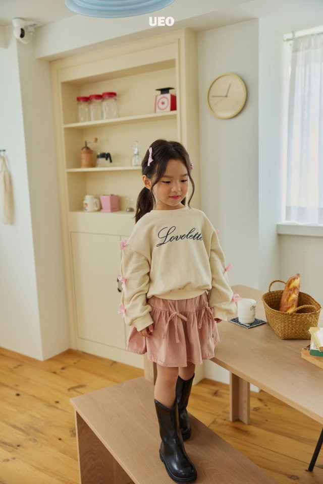 U Eo - Korean Children Fashion - #childrensboutique - Corduroy Ribbon Skirt - 5