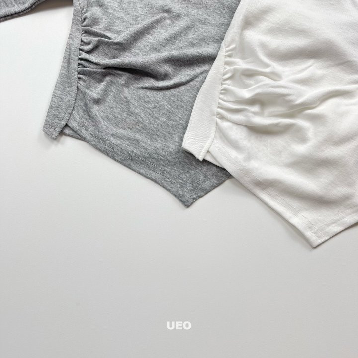 U Eo - Korean Children Fashion - #designkidswear - Shirring Unbalance Slim Tee - 3