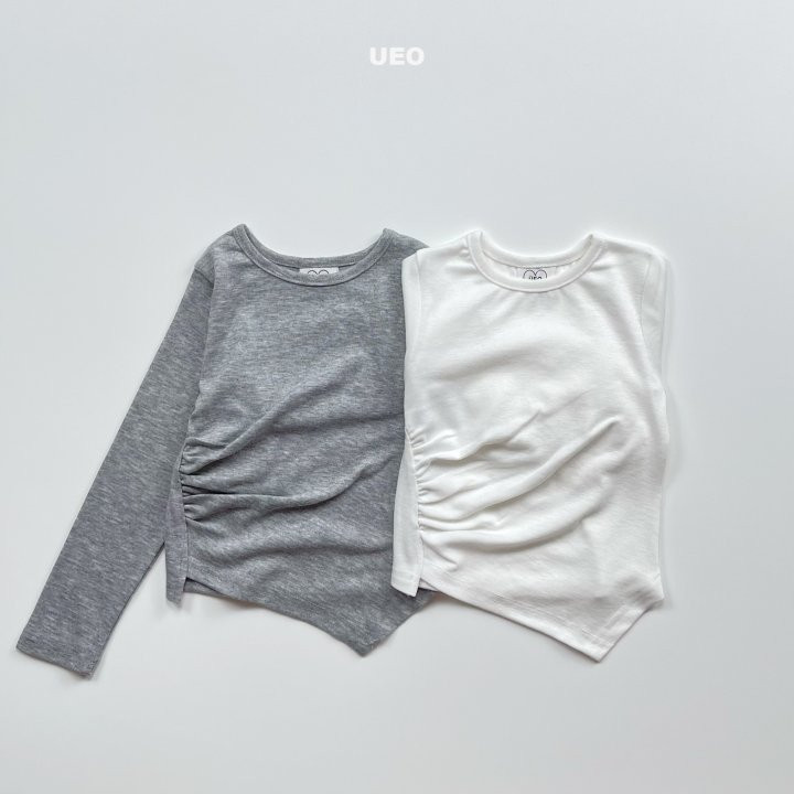 U Eo - Korean Children Fashion - #designkidswear - Shirring Unbalance Slim Tee - 4