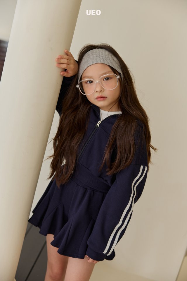 U Eo - Korean Children Fashion - #discoveringself - Scallop Crop Hood Zip-up - 2