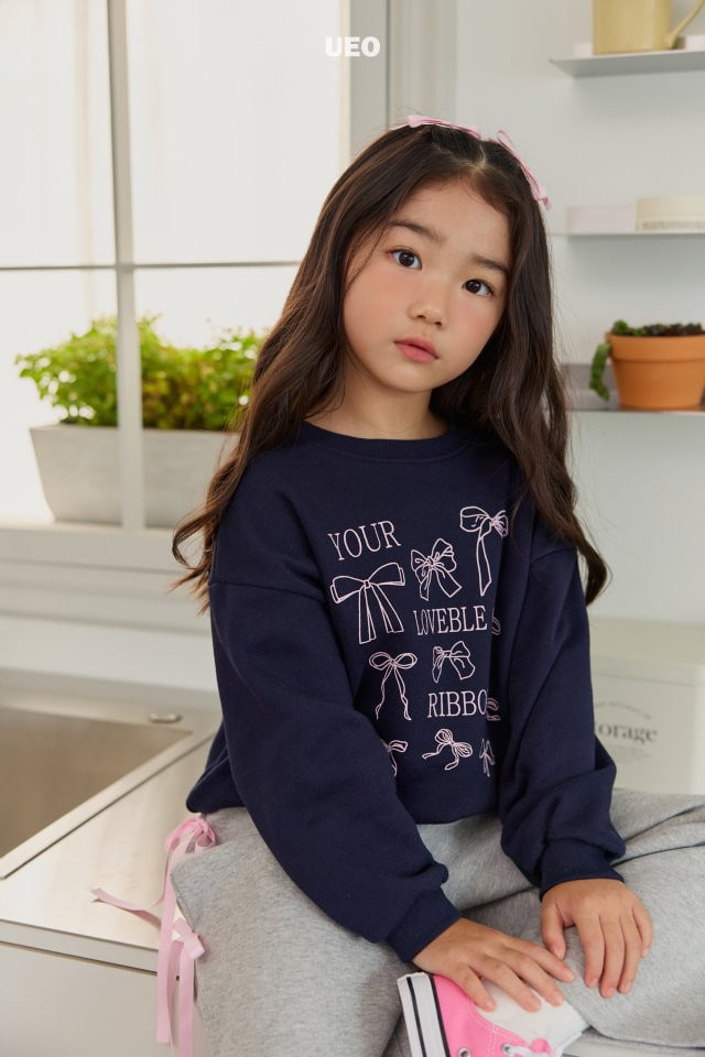 U Eo - Korean Children Fashion - #discoveringself - Ribbon Party Sweatshirts - 2