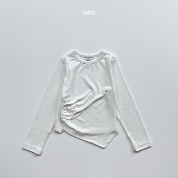 U Eo - Korean Children Fashion - #fashionkids - Shirring Unbalance Slim Tee - 5