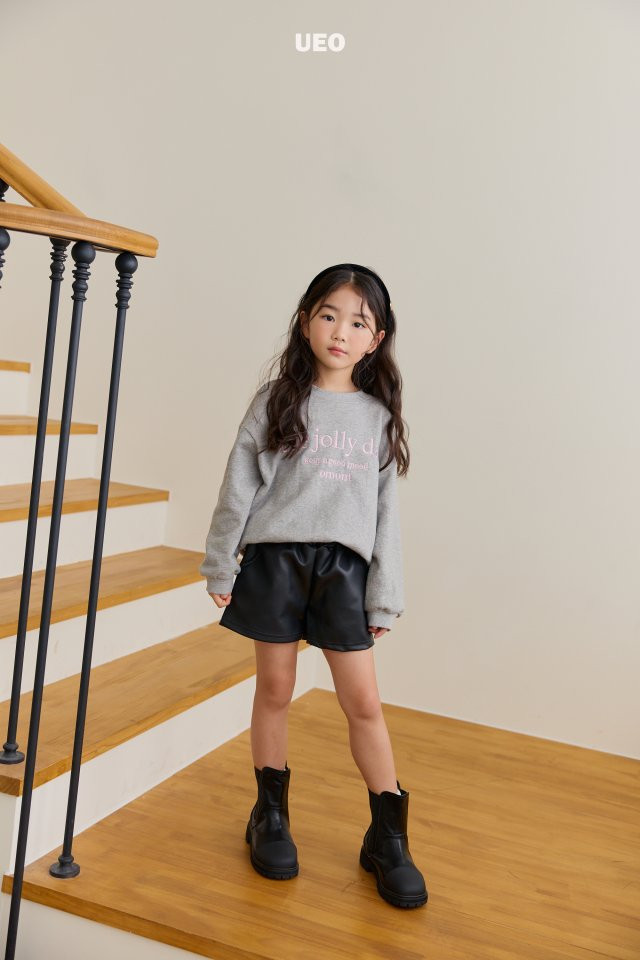 U Eo - Korean Children Fashion - #discoveringself - Celeb Leather Half Pants - 4