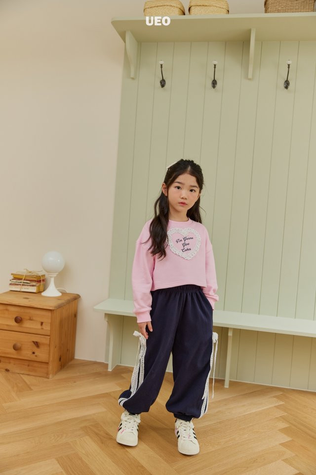 U Eo - Korean Children Fashion - #fashionkids - Cake Heart Crop Sweatshirts - 9