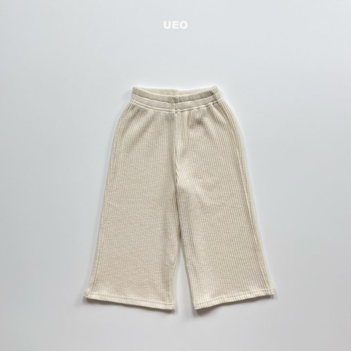 U Eo - Korean Children Fashion - #kidsshorts - Rib Wide Pants - 2