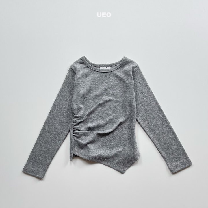 U Eo - Korean Children Fashion - #kidsstore - Shirring Unbalance Slim Tee - 7