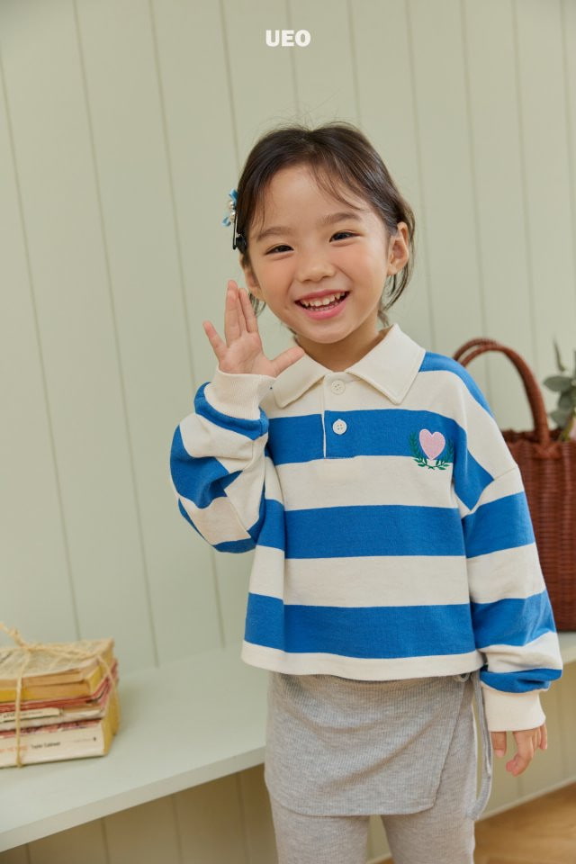 U Eo - Korean Children Fashion - #kidsstore - Crop Heart Collar Top - 12