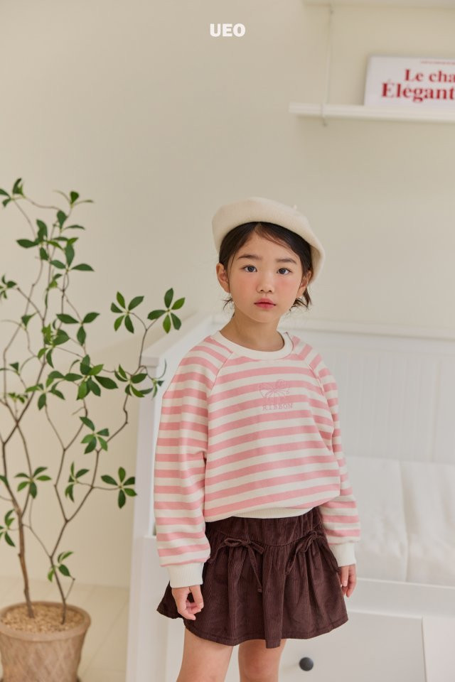 U Eo - Korean Children Fashion - #kidsstore - Corduroy Ribbon Skirt - 10